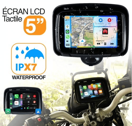 Ecran MultiMedia HD 5" pour moto - CARSYNC